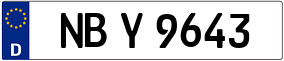 Trailer License Plate